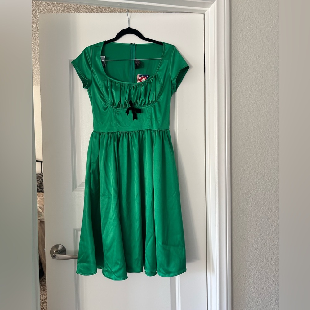 NWT Pinup Couture Evelyn Emerald Green Dress size S